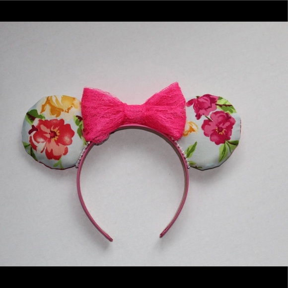 Floral Minnie ears - Picture 2 of 5